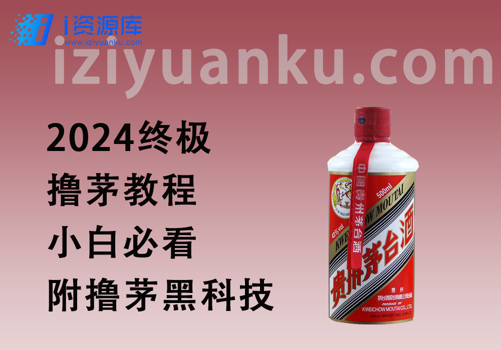 2024终极撸茅教程，小白必看（附撸茅黑科技）-i资源库